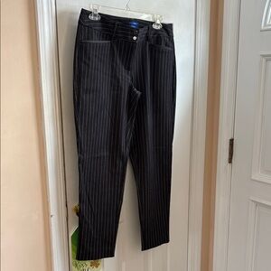 Apt. 9 Black Pinstripe Trousers